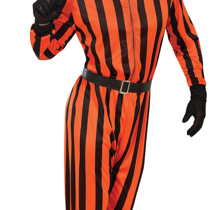 Tuta di Halloween da uomo Arlecchino Prigioniero