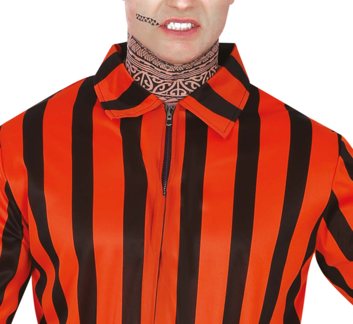 Tuta di Halloween da uomo Arlecchino Prigioniero