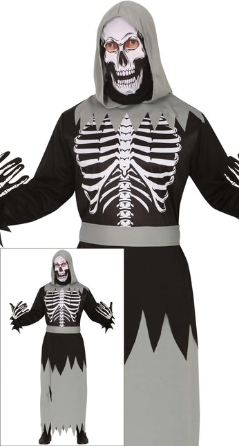 Costume Halloween Uomo Scheletro Mistico