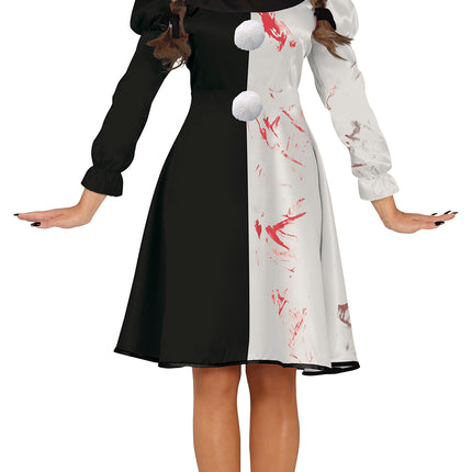 Vestito Halloween Donna Clown Orribile