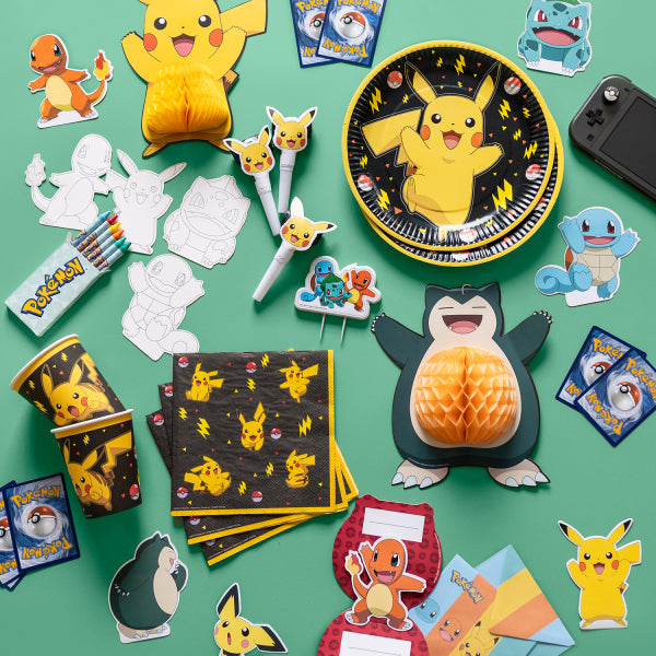 Set di decorazioni Pokemon colorate 17,cm 7 pezzi