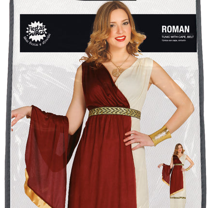 Abito romano rosso da donna