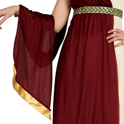 Abito romano rosso da donna