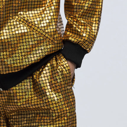 Tuta da ginnastica Disco Diamond Dude oro