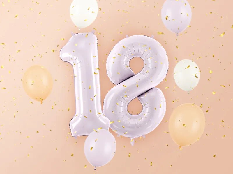 8 Jaar Cijfer Ballon Paars Leeg 72cm van Partydeco koop je bij Partywinkel