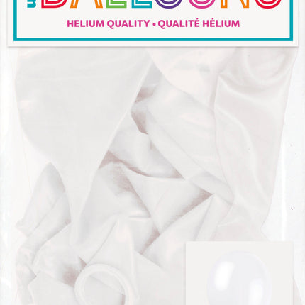 Palloncini bianchi 30cm 10pz
