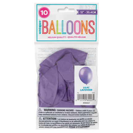 Palloncini lilla lucidi 30cm 10pz