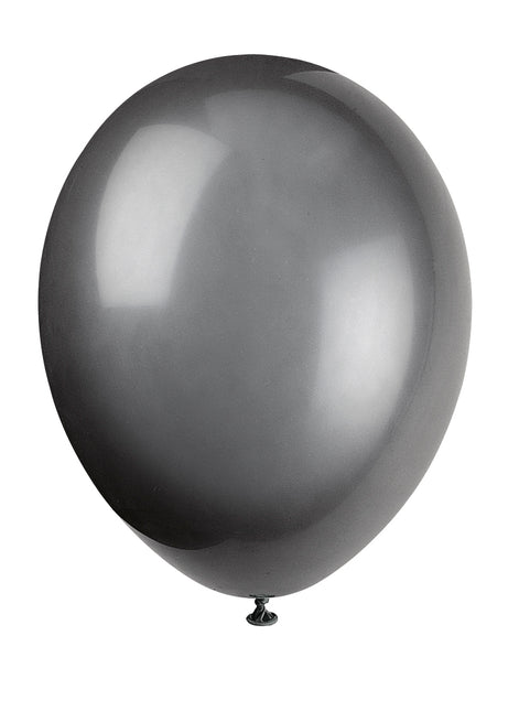 12" Palloncini in lattice premium, 10ct - Nero Fantasma