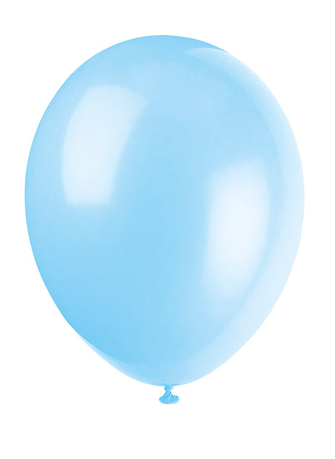 12" Palloncini in lattice premium, 10ct - Blu freddo