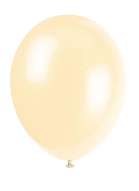 12" Palloncini in lattice Premium, 10ct - Crema Avorio