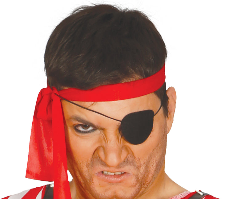 Costume da pirata rosso bianco uomo
