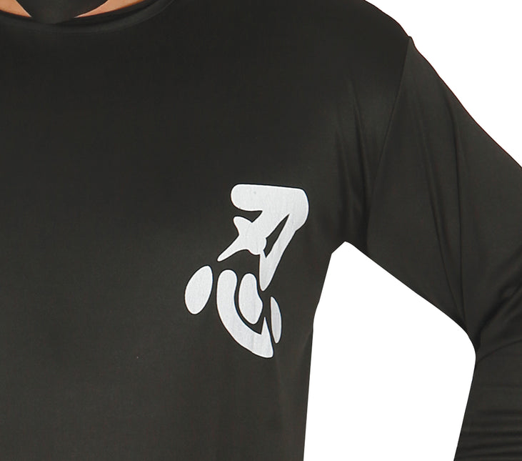 Costume Ninja Uomo Nero L