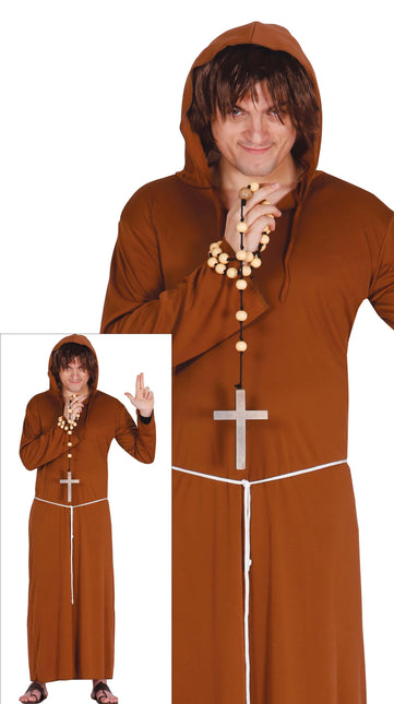 Costume da monaco marrone L