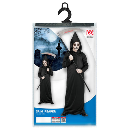 Costume di Halloween bambino nero da mietitore