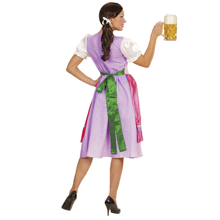 Abito Dirndl Verde Rosa Donna Oktoberfest