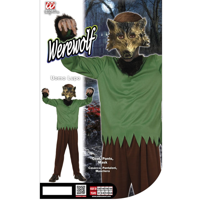 Costume da Lupo Verde Bambino