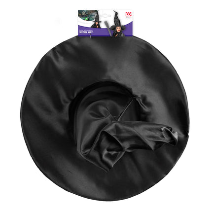Cappello da strega nera pieghevole