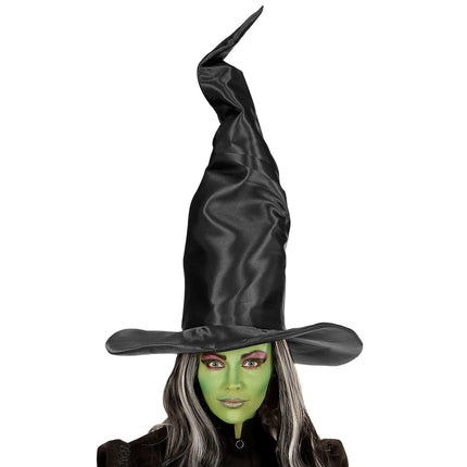 Cappello da strega nera pieghevole