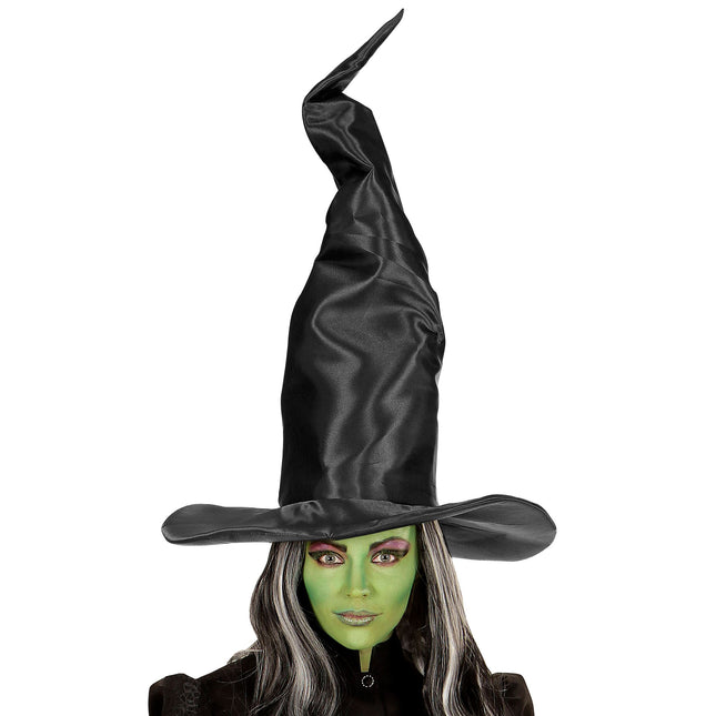 Cappello da strega nera pieghevole