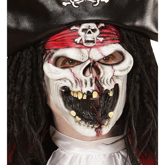 MASCHERA DA PIRATA DELLA NAVE FANTASMA PER BAMBINI