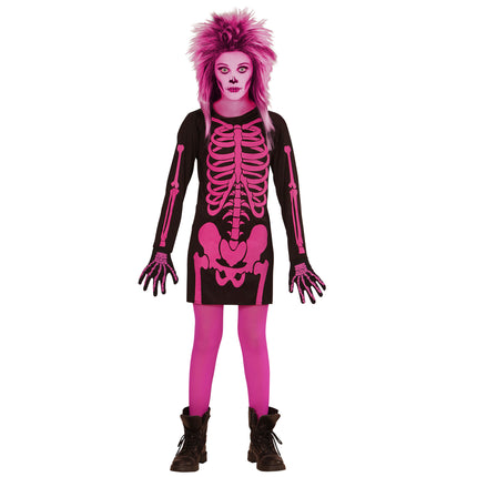 Vestito di Halloween Nero Rosa Ragazza