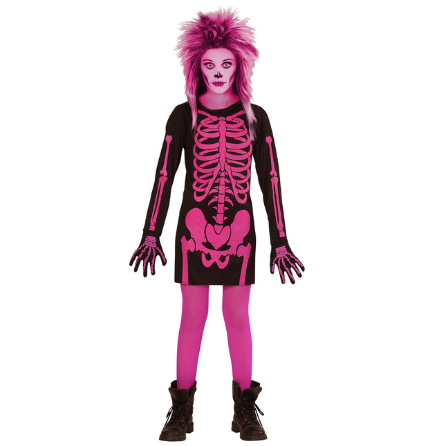 Vestito di Halloween Nero Rosa Ragazza