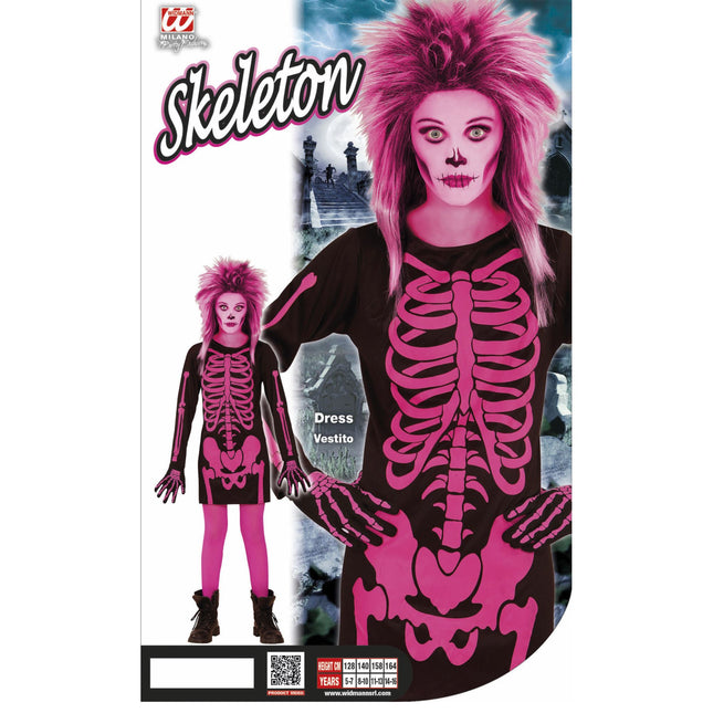 Vestito di Halloween Nero Rosa Ragazza