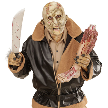 Maschera Halloween Zombie Bocca Aperta