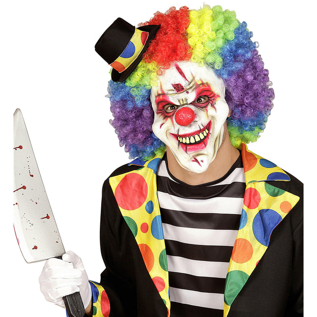 Maschera di Halloween Clown Arcobaleno