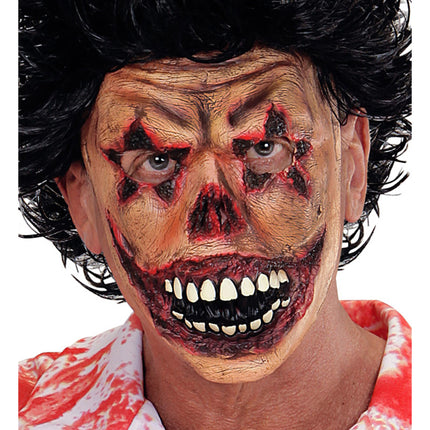 Maschera di Halloween Clown con ferite