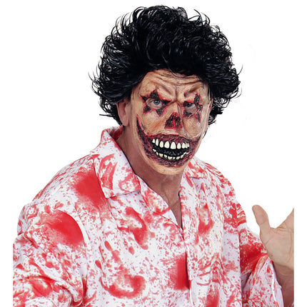 Maschera di Halloween Clown con ferite