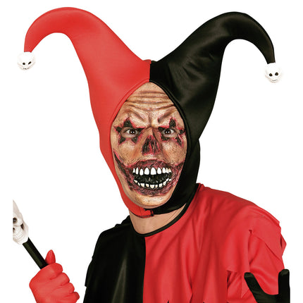 Maschera di Halloween Clown con ferite
