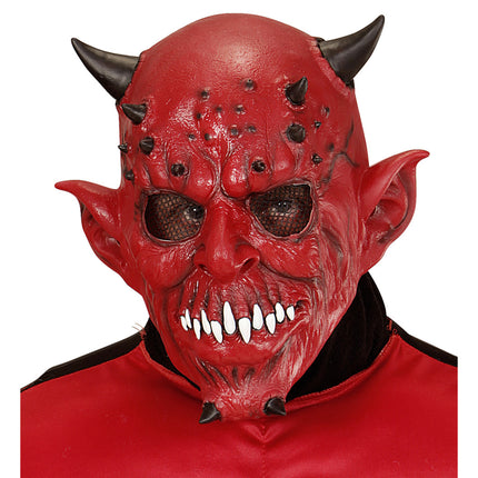 Maschera di Halloween Diavolo con corno