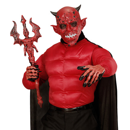 Maschera di Halloween Diavolo con corno