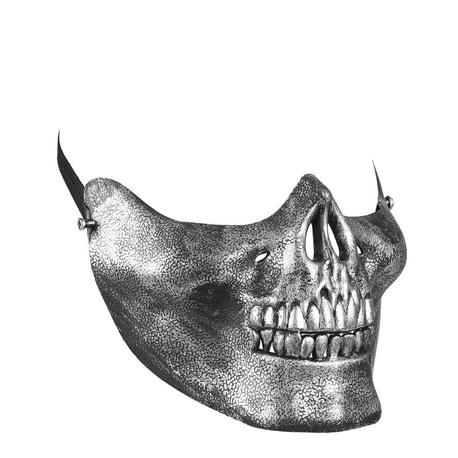Boccaglio di Halloween Teschio d'argento
