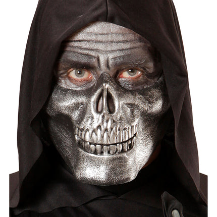 Boccaglio di Halloween Teschio d'argento
