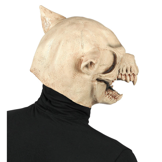 Maschera di Halloween cane bianco