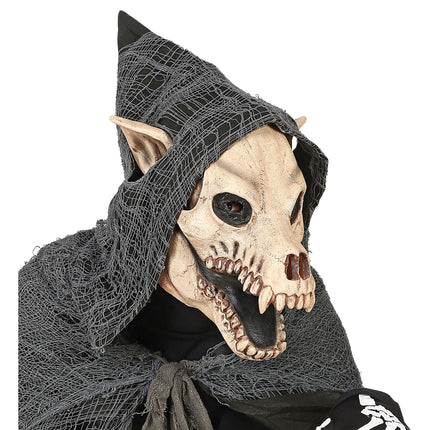 Maschera di Halloween cane bianco