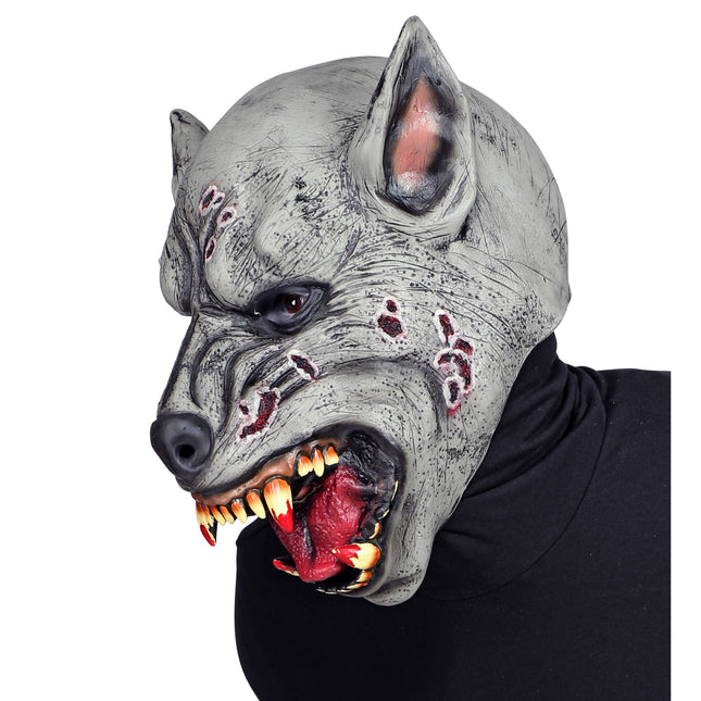 Maschera Halloween Grigio Lupo Mannaro Horror