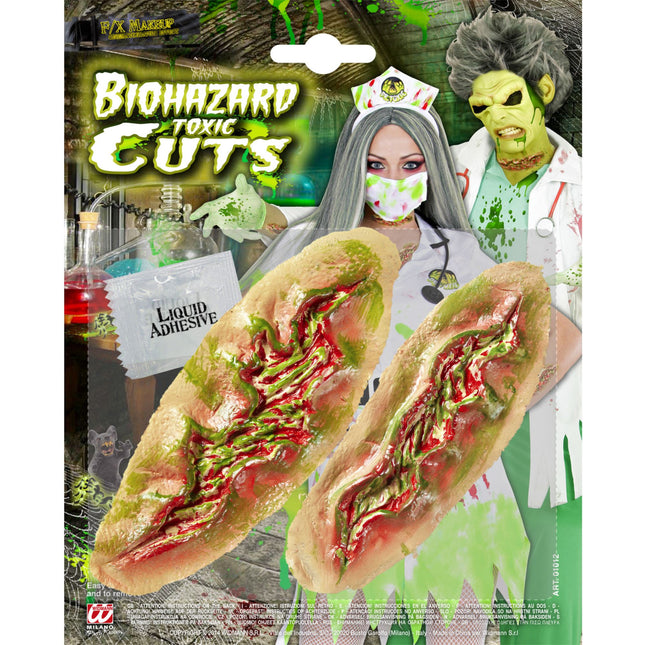 Finta ferita di Halloween viscida