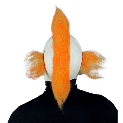 Maschera Halloween Clown del Circo con capelli