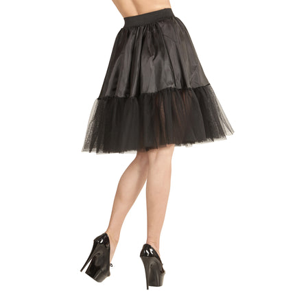 Gonna nera in tulle