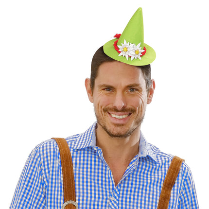 Cappello Oktoberfest Tiroler Mini con stella alpina