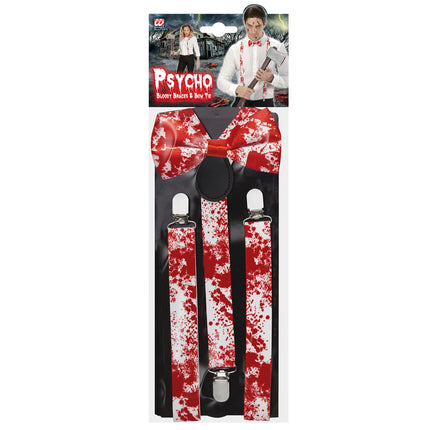 Set di accessori per Halloween con bretelle e fiocco 2 pezzi