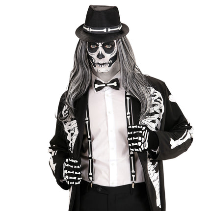 Set di accessori per Halloween Scheletro 4 pezzi