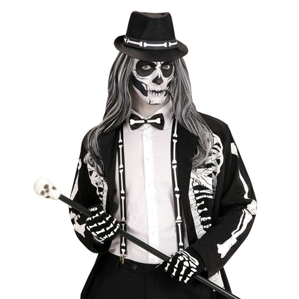 Set di accessori per Halloween Scheletro 4 pezzi