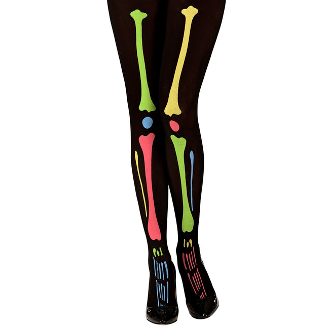 Collant Halloween Scheletro colorato