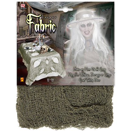 Tovaglia di Halloween verde strappata 3m