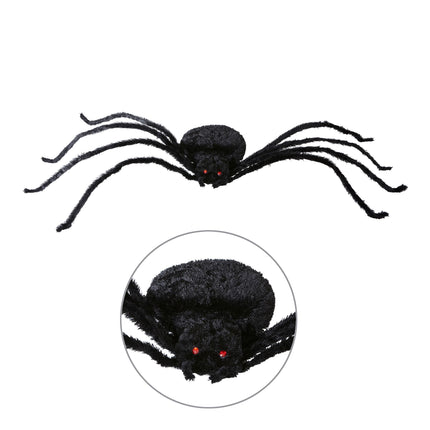 Ragno finto di Halloween nero 2,2 m