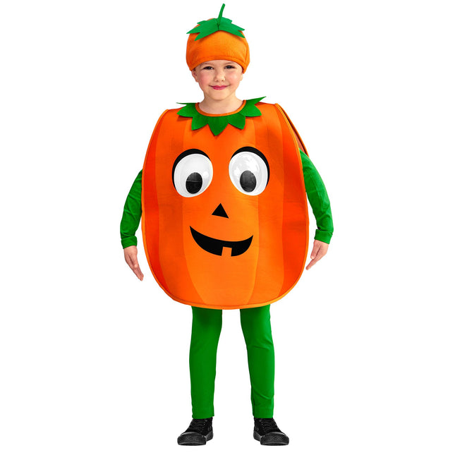 Costume di Halloween Verde Arancione Bambino Zucca